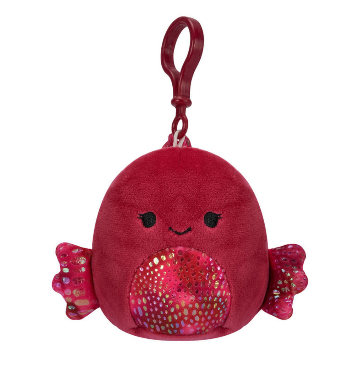 Squishmallows Barella the Raspberry Betta Fish 3.5 Inch Plush Clip