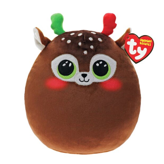 Ty Squishaboo Minx the Reindeer 10 Inch Christmas Plush Soft Toy