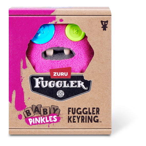 Fuggler Baby Pinkles Sasquoosh Keyring Bag Charm Funny Ugly Monster Plush Soft Toy (Approx 5 Inch)