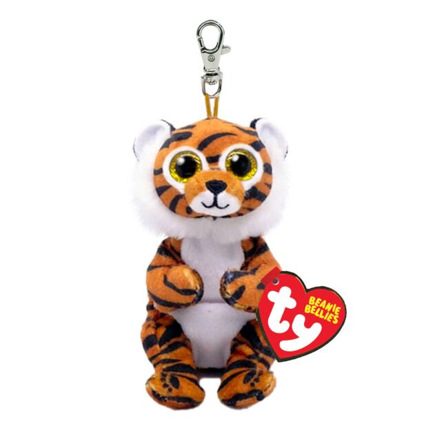 Ty Clawdia the Tiger Beanie Bellies Clip 10cm