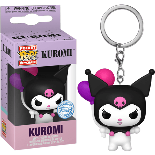 Pop! Hello Kitty Kuromi Balloon Keychain 10cm