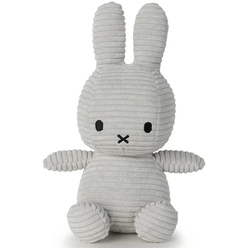 Miffy Corduroy Soft Grey 23cm Plush Soft Toy