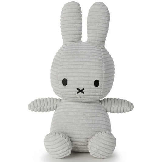 Miffy Corduroy Soft Grey 23cm Plush Soft Toy
