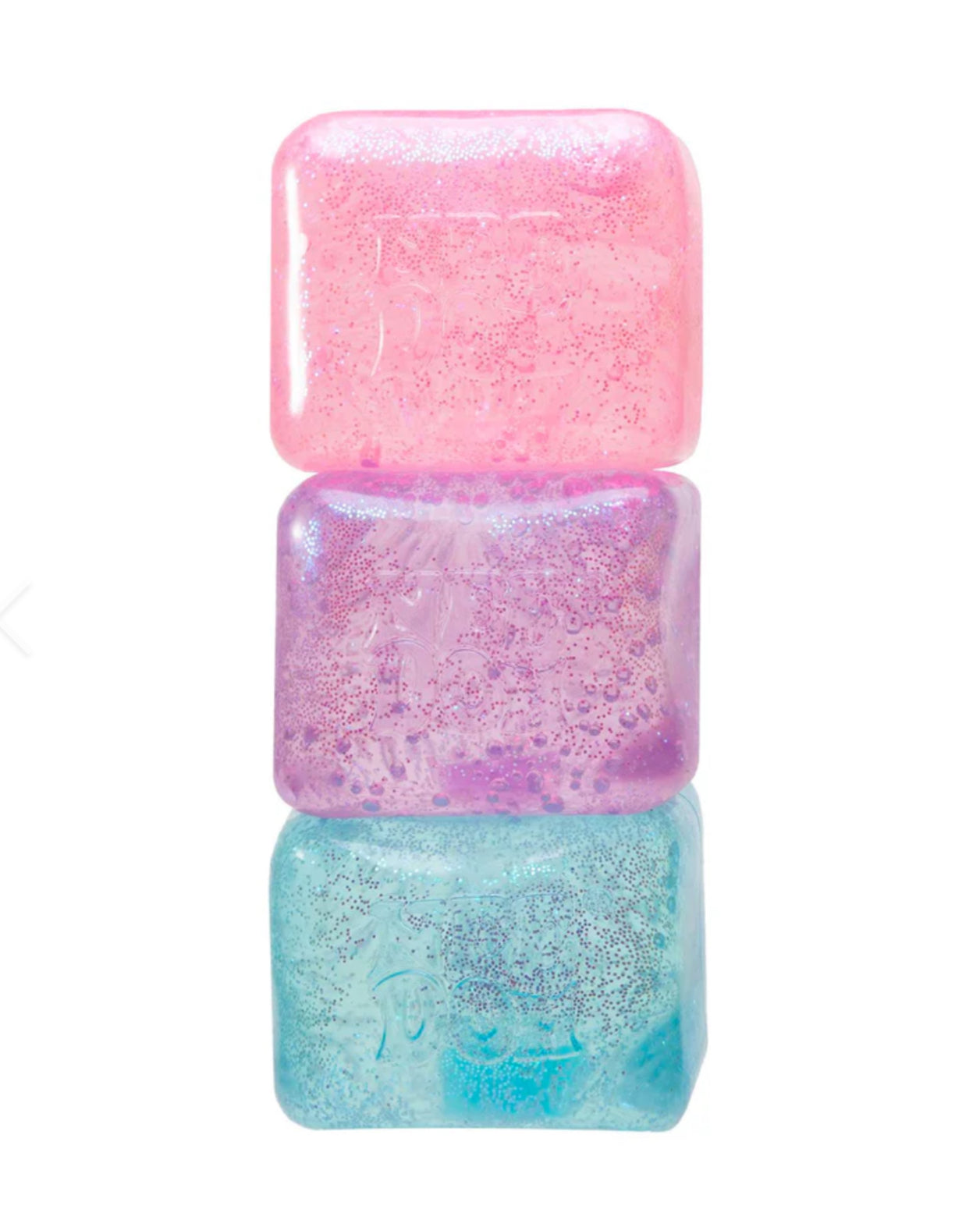 NeeDoh Glitter and Glow Nice Cube Sensory Fidget Toy Approx 2.25 Inch (x1 Supplied)