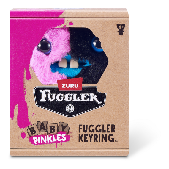 Fuggler Baby Pinkles Hearty McFarty Keyring Bag Charm Funny Ugly Monster Plush Soft Toy (Approx 5 Inch)