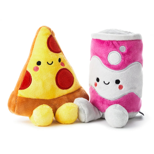 Hallmark Better Together Pizza and Pop Magnetic Plush Soft Toy Pair