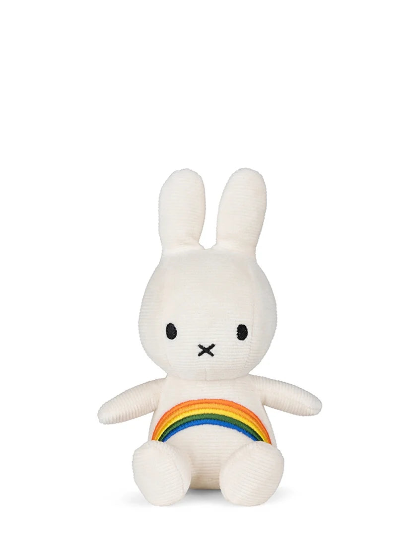 Miffy Corduroy White with Rainbow 18cm Plush Soft Toy