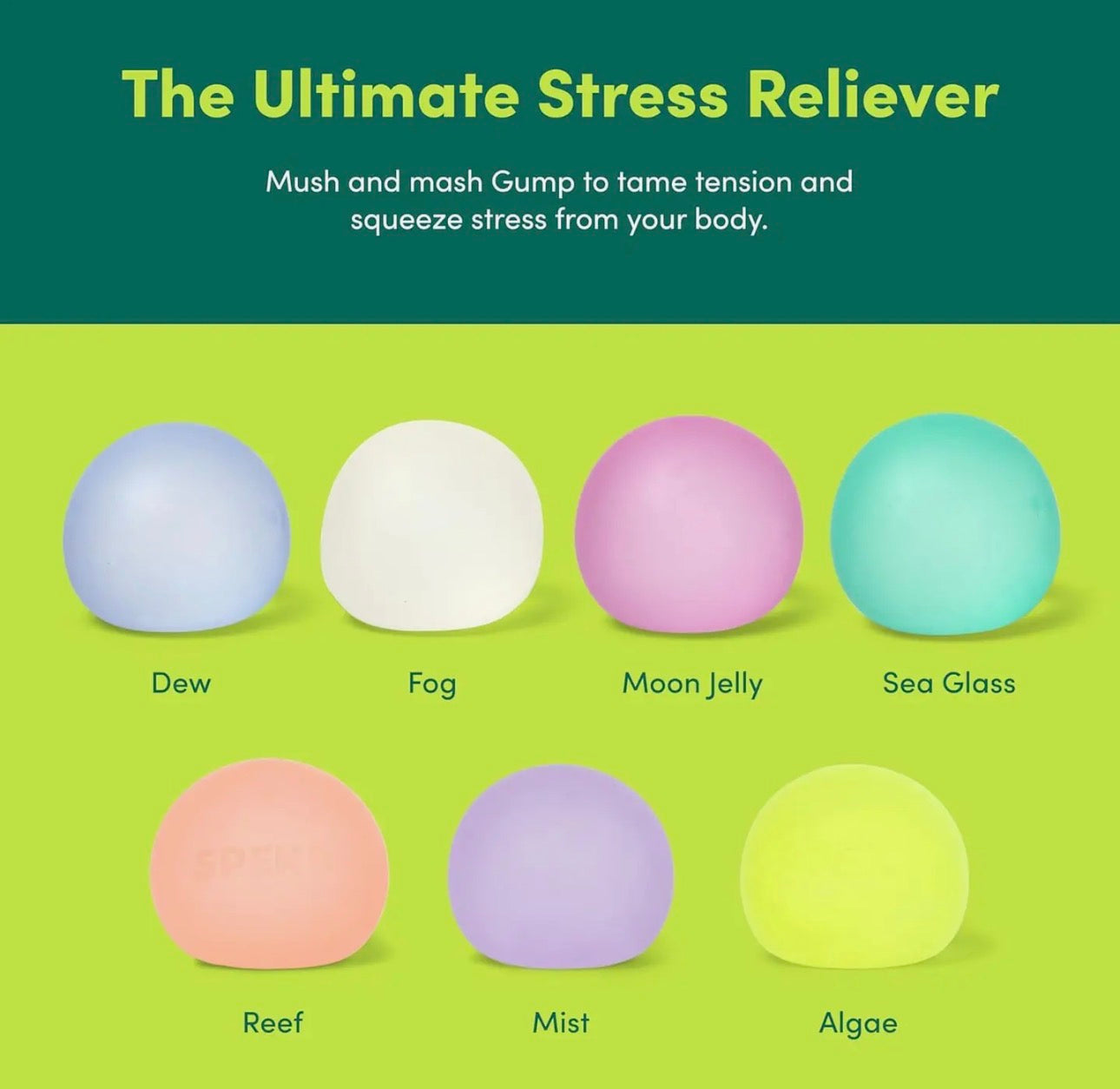 SPEKS Gump Original The Memory Gel Stress Ball - 6cm (x1 Supplied)