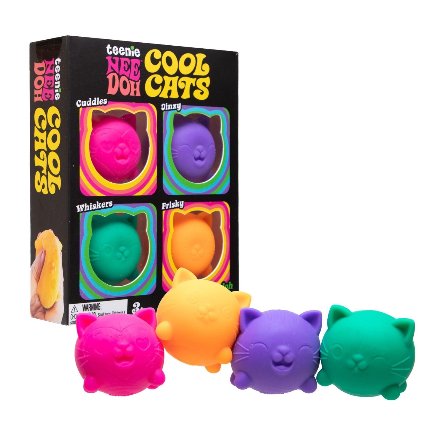 NeeDoh Cool Cats Teenie Multipack Sensory Fidget Toy (x1 Pack Supplied)