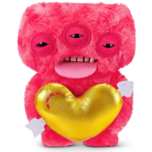Fuggler Red Valentines Love Fugg by ZURU S2 Funny Ugly Monster Plush Soft Toy (Approx 9 Inch)