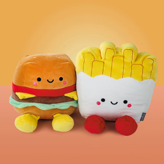 Hallmark Better Together Jumbo Burger and Fries Magnetic Plush Soft Toys
