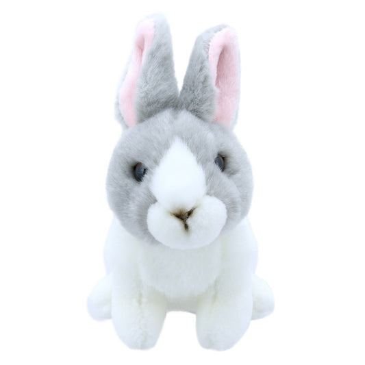 Wilberry Grey and White Rabbit Mini Plush Soft Toy 15cm