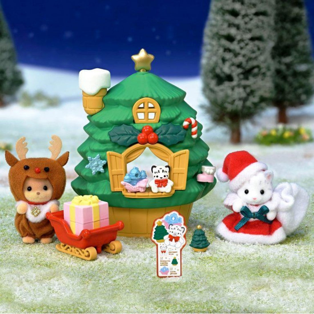 Sylvanian Families Baby Santa's Christmas Tree House