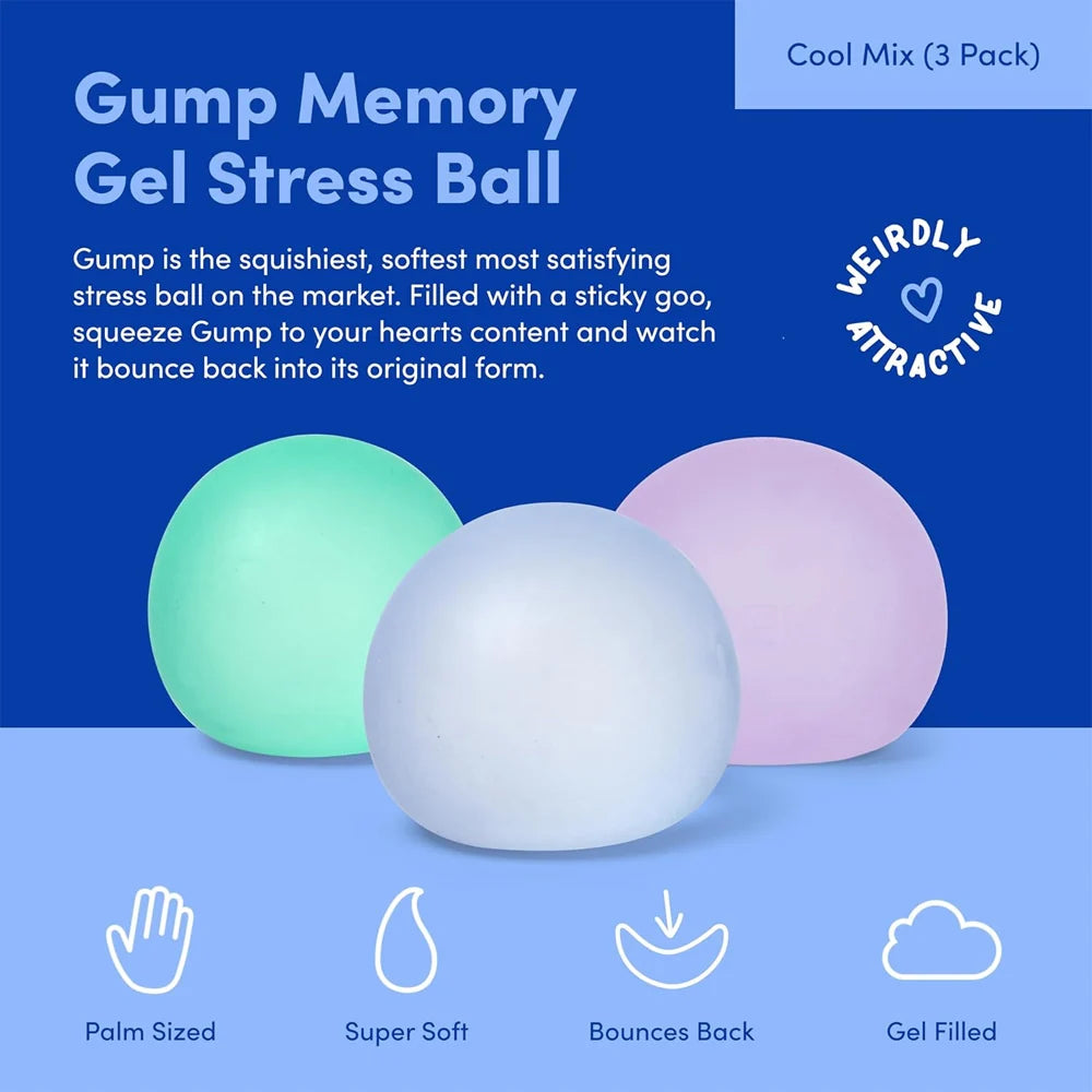 SPEKS Gump Cool 3 Pack – Memory Gel Stress Balls