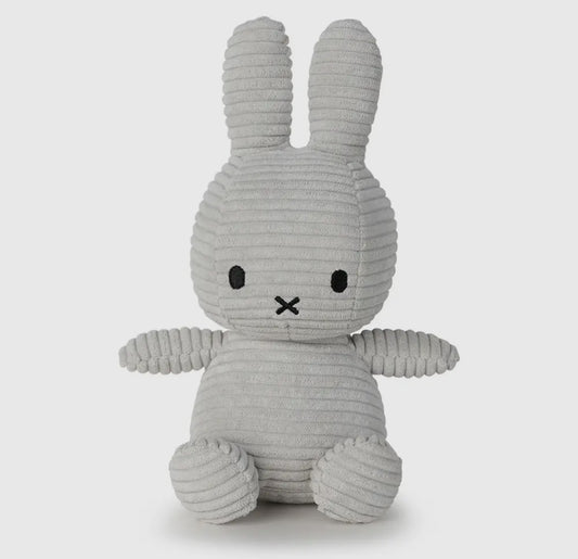 Miffy Corduroy Soft Grey 23cm Plush Soft Toy