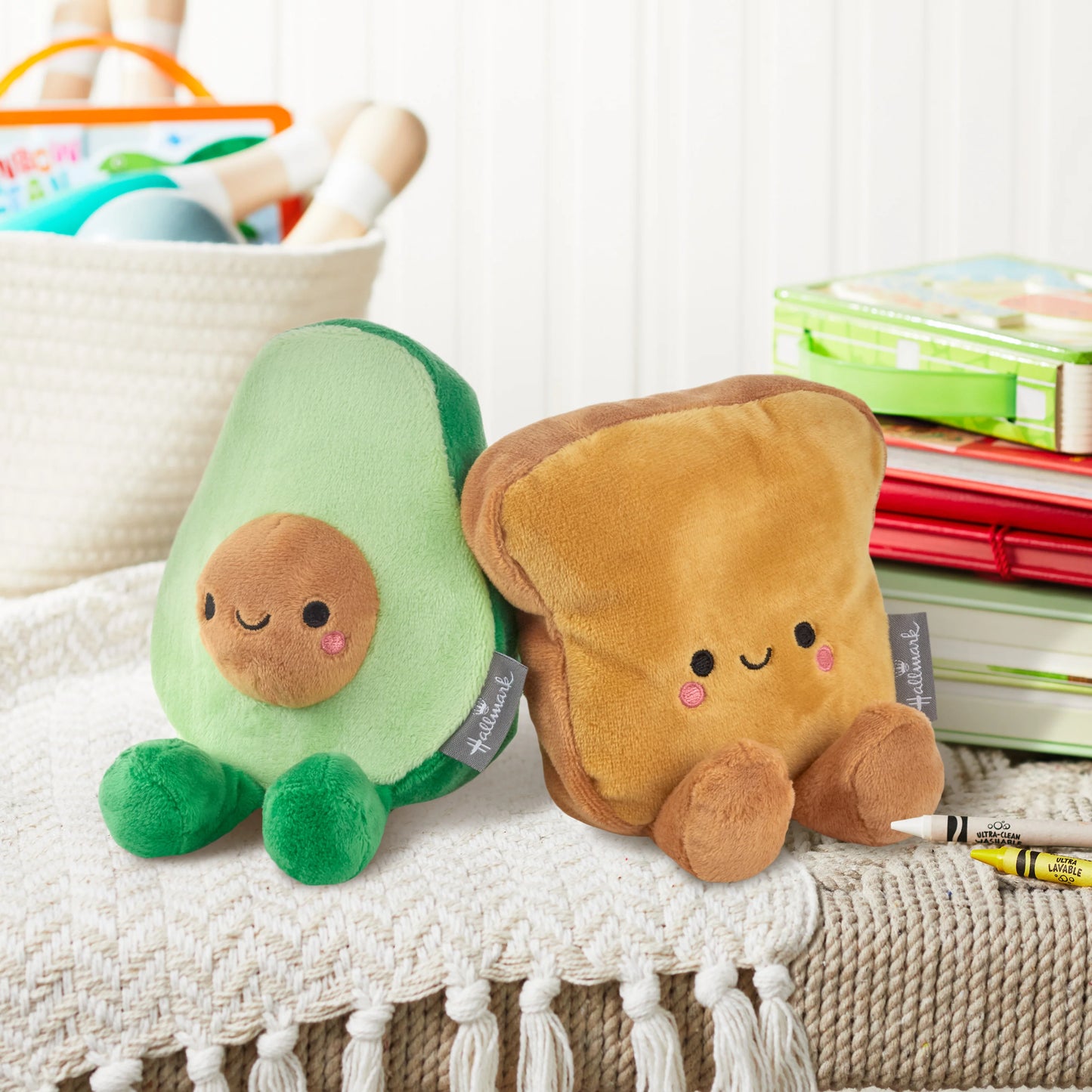 Hallmark Better Together Avocado & Toast Magnetic Plush Soft Toy Pair