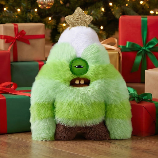 Fuggler Festive Fuggs Series 2 Sasquooshmas Tree Funny Ugly Monster Plush Soft Toy (Approx 9 Inch)