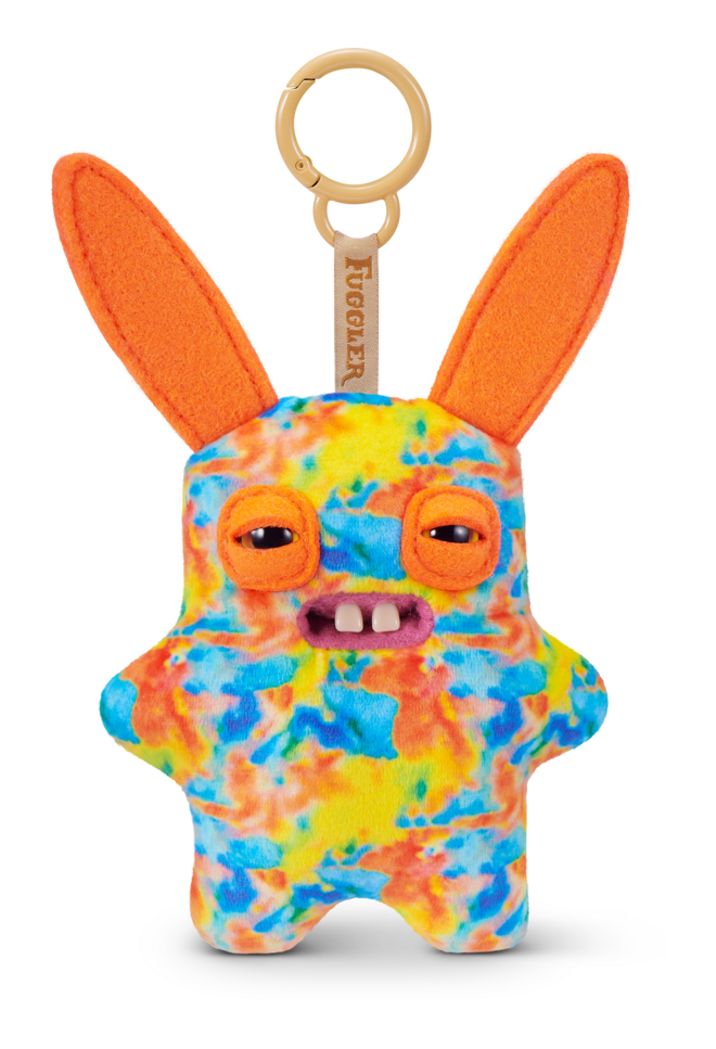 Fuggler Rabid Rabbit Keyring Bag Charm Funny Ugly Monster Plush Soft Toy Approx 5 Inch Series 6 (x1 Supplied)