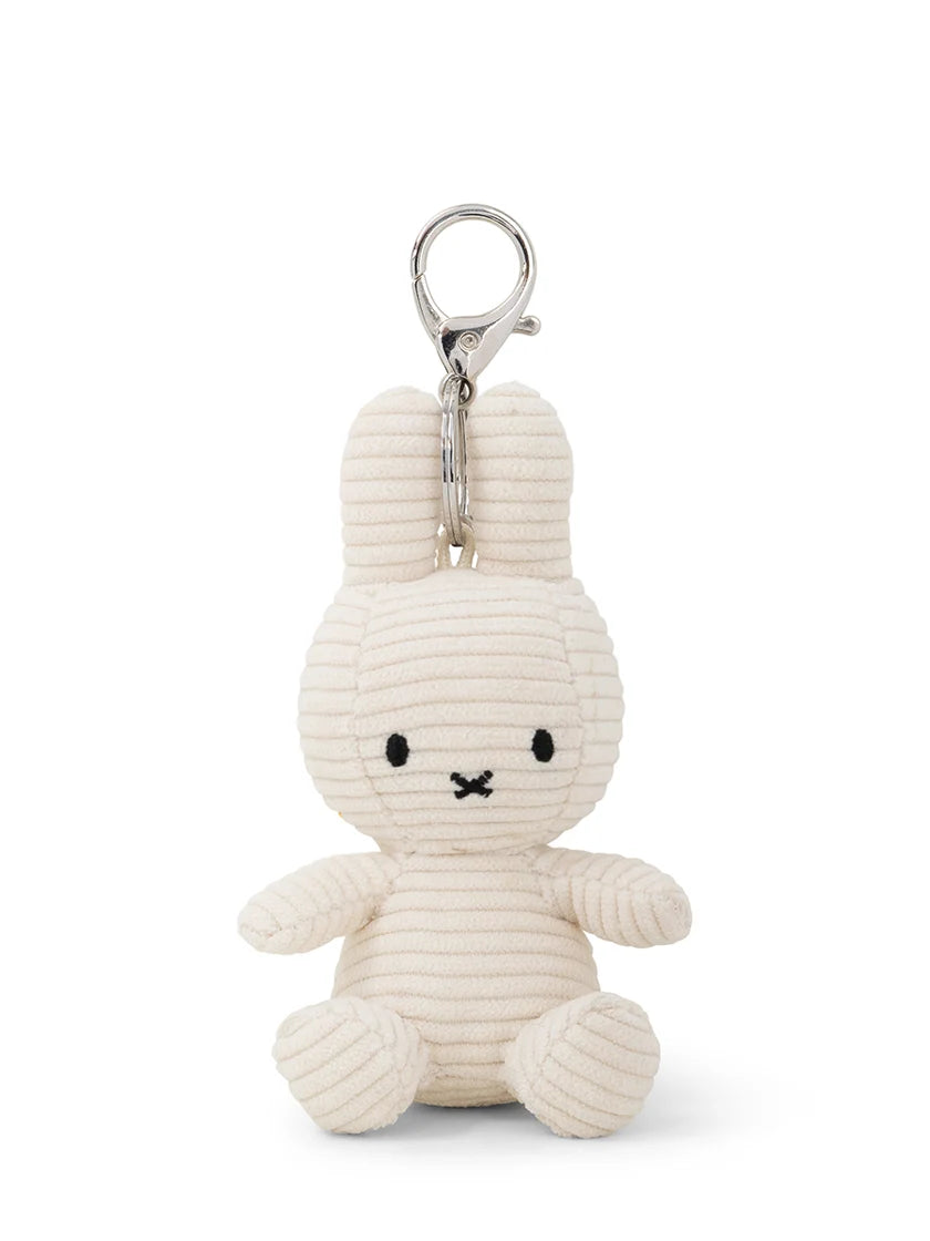 Miffy White Plush Corduroy Keyring 10cm