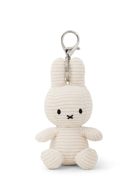 Miffy White Plush Corduroy Keyring 10cm