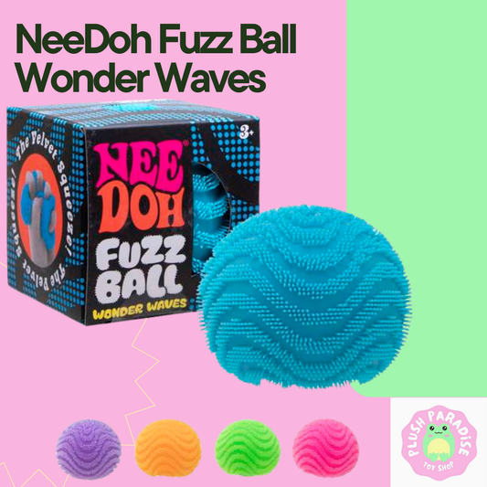 NeeDoh Fuzz Ball Wonder Waves Sensory Fidget Toy (x1 Supplied) Approx 2.25 Inches