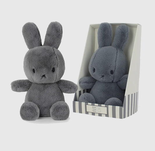 Miffy Cozy Dark Grey Plush Soft Toy in Gift Box 23cm