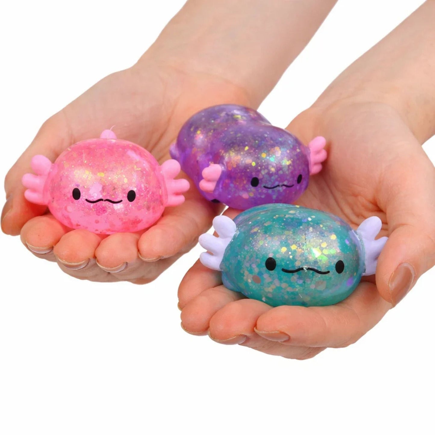 Scrunchems Mini Sugar Axolotls Fidget Toys (3 Pack)