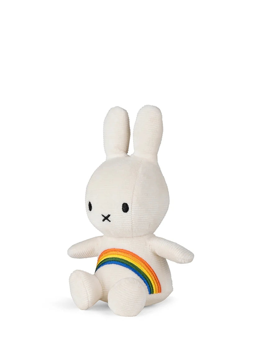Miffy Corduroy White with Rainbow 18cm Plush Soft Toy