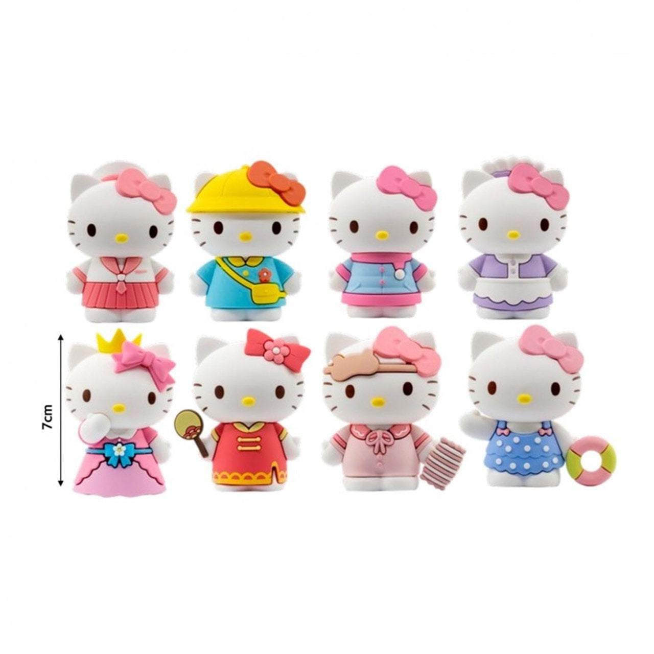 Hello Kitty Dress Up Series Doll Figurine 7cm Surprise Blind Box (x1 Supplied)