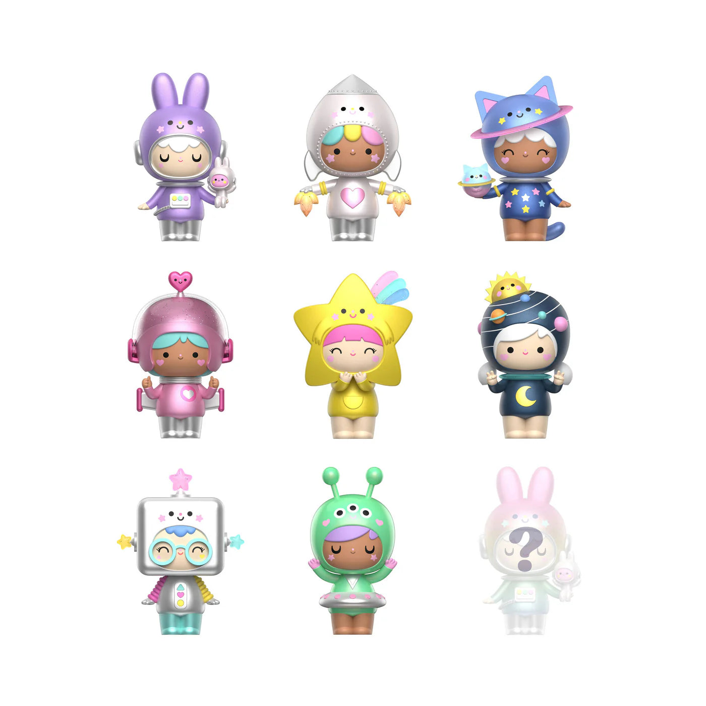 Momiji Vinyl Message Doll Out of This World Blind Box (x1 Supplied) Approx 7cm Tall Age 15+