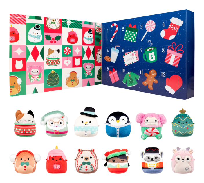 Squishmallows Micromallows 12 Day 2025 Mini Plush Christmas Advent Calendar