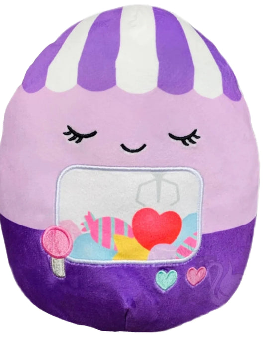 Squishmallows Valentines Mincha the Purple Claw Machine with Hearts 8 Inch Plush Soft Toy (Import)