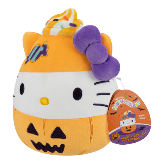 Squishmallows Hello Kitty Halloween Pumpkin 8 Inch Plush Toy