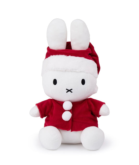 Christmas Santa Miffy Sitting 33cm Plush Soft Toy