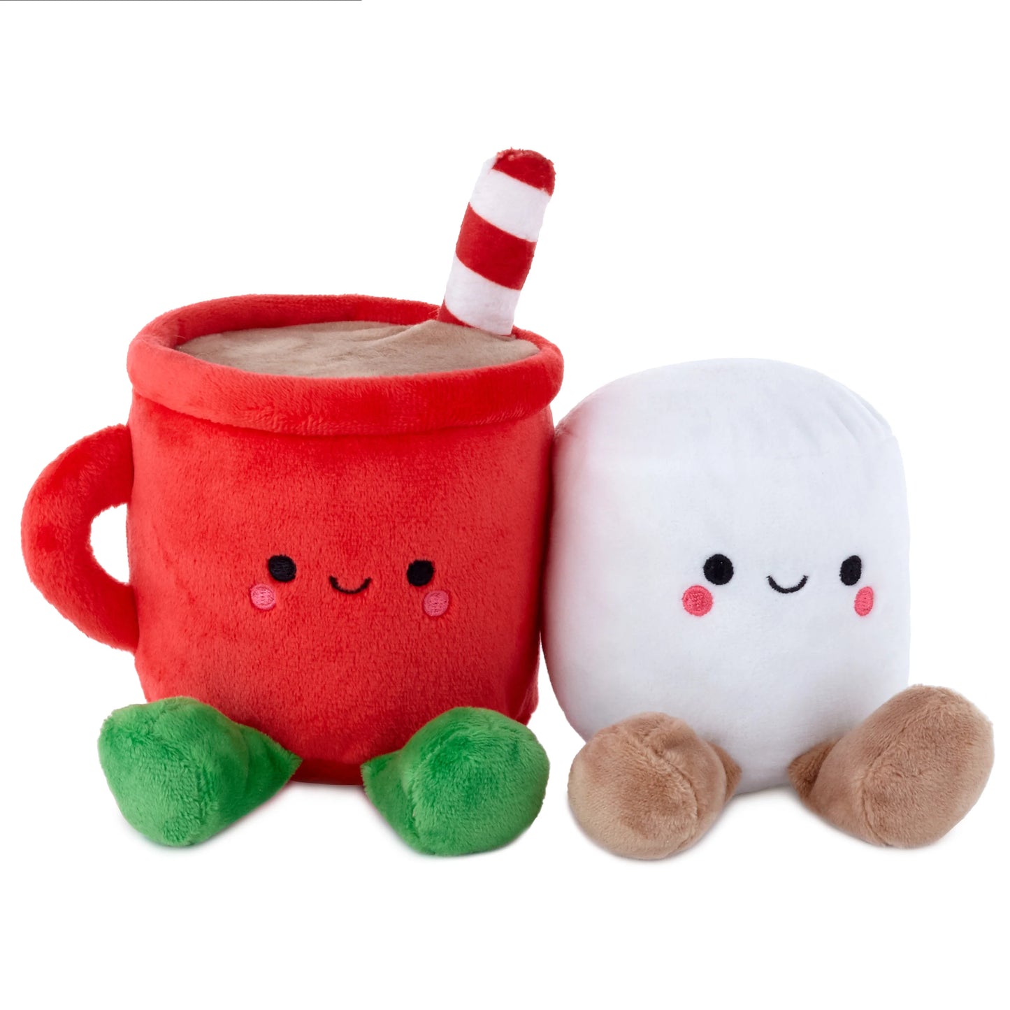 Hallmark Better Together Hot Chocolate & Marshmallow Magnetic Christmas Plush Soft Toy Pair