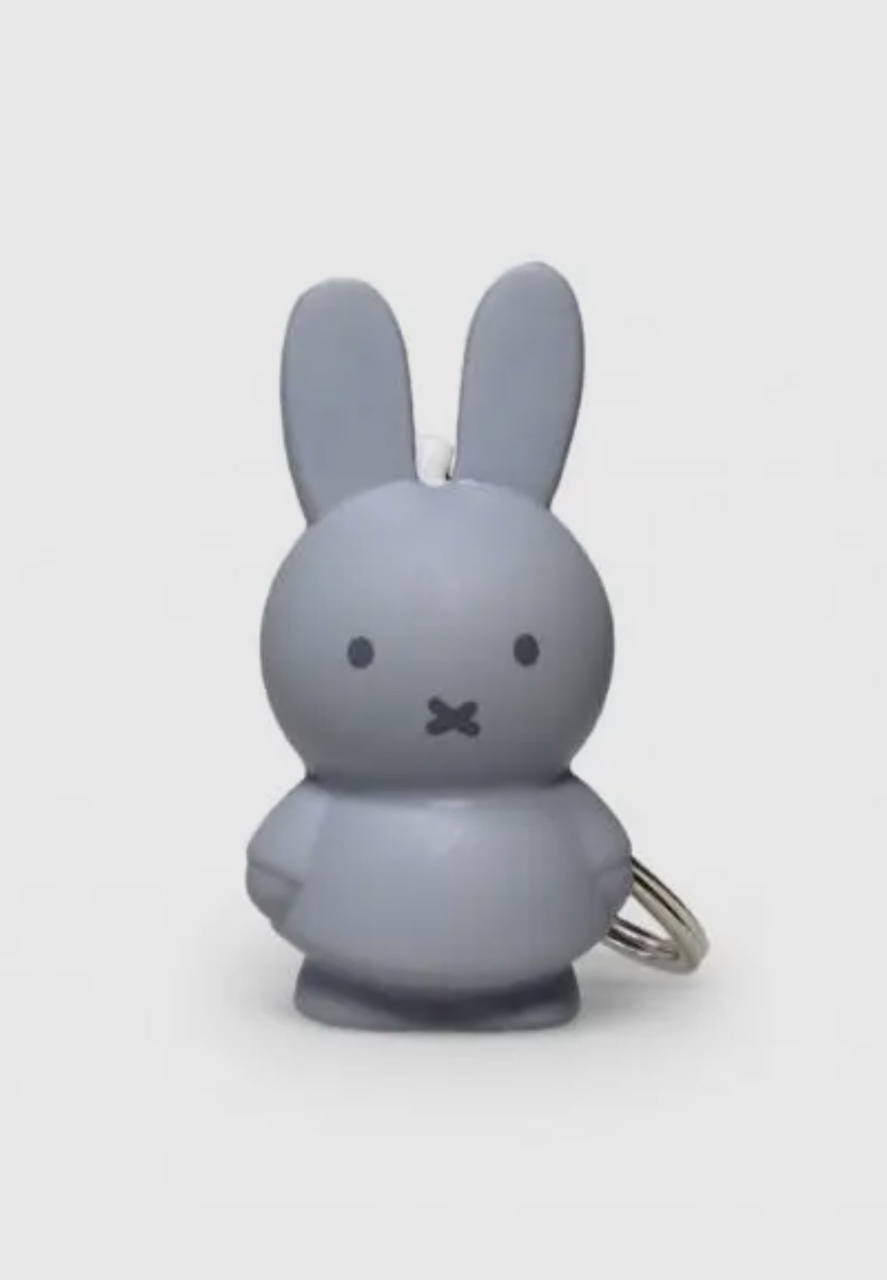 Miffy Silver Blue Keyring 6cm