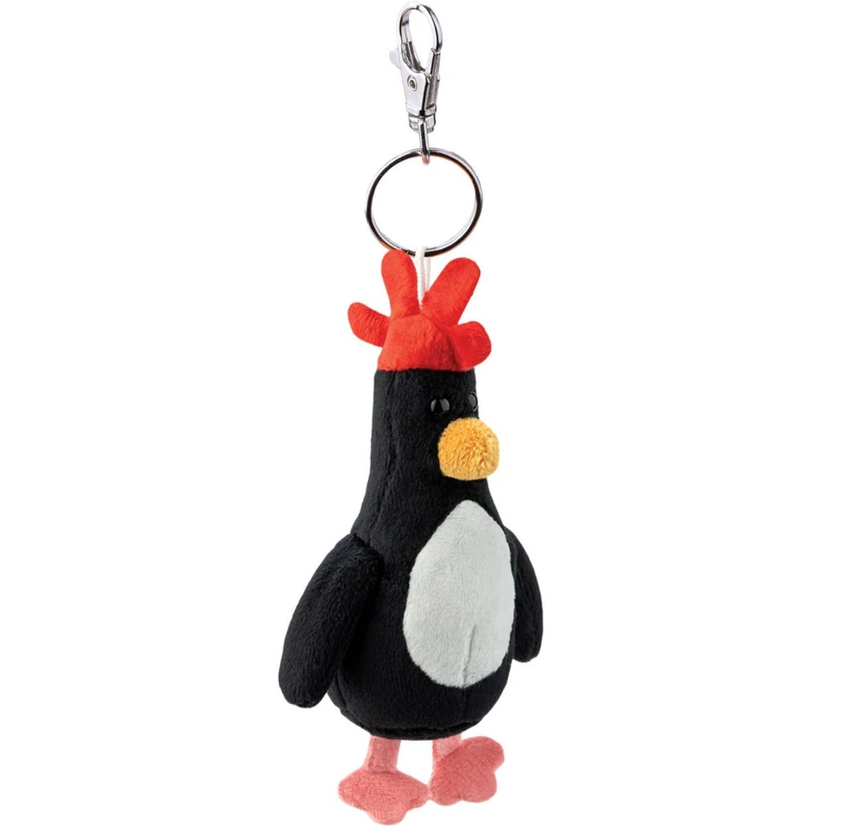 Wallace and Gromit - Feathers McGraw Plush Bag Charm Key Clip Approx 12cm