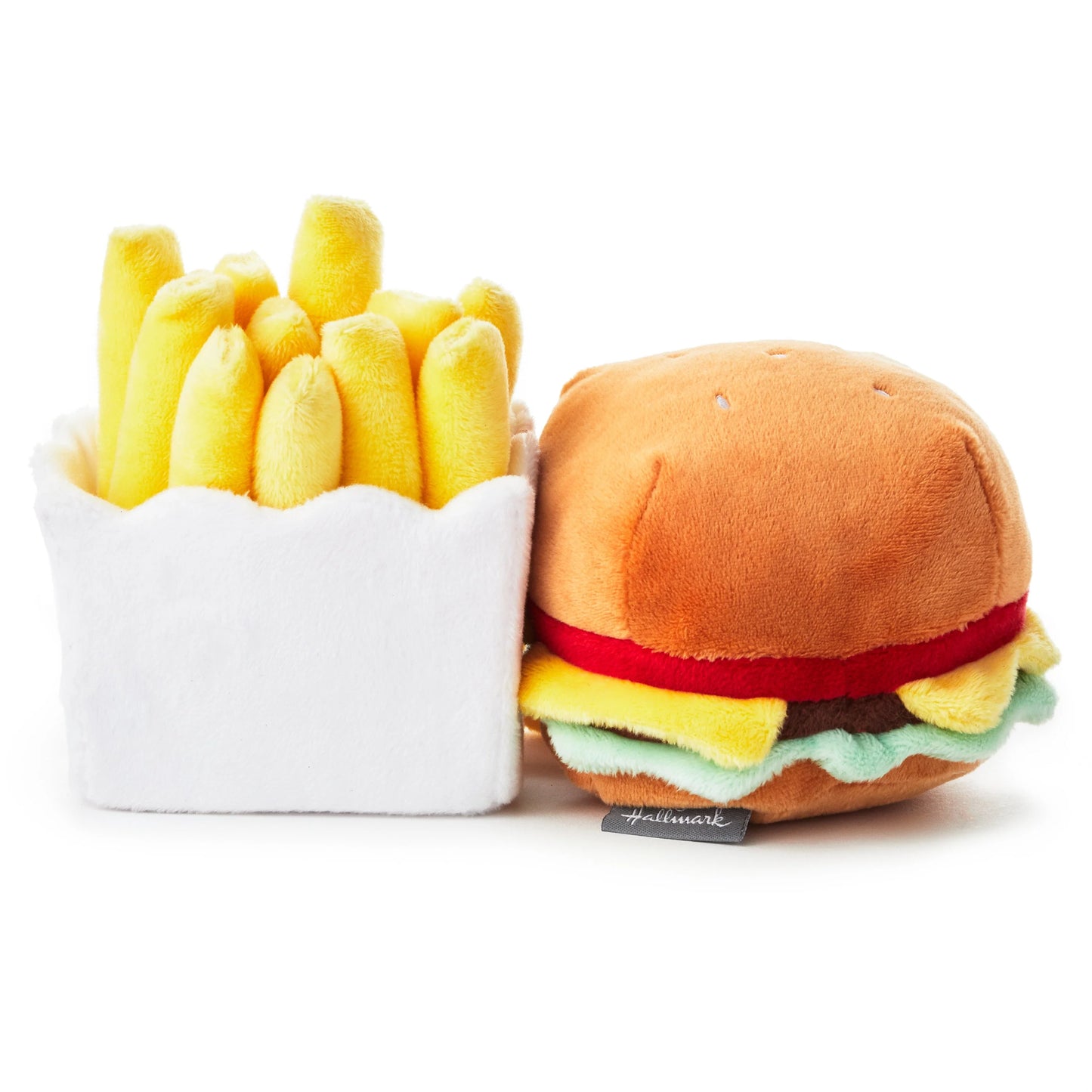 Hallmark Better Together Burger & Fries Magnetic Plush Soft Toy Pair