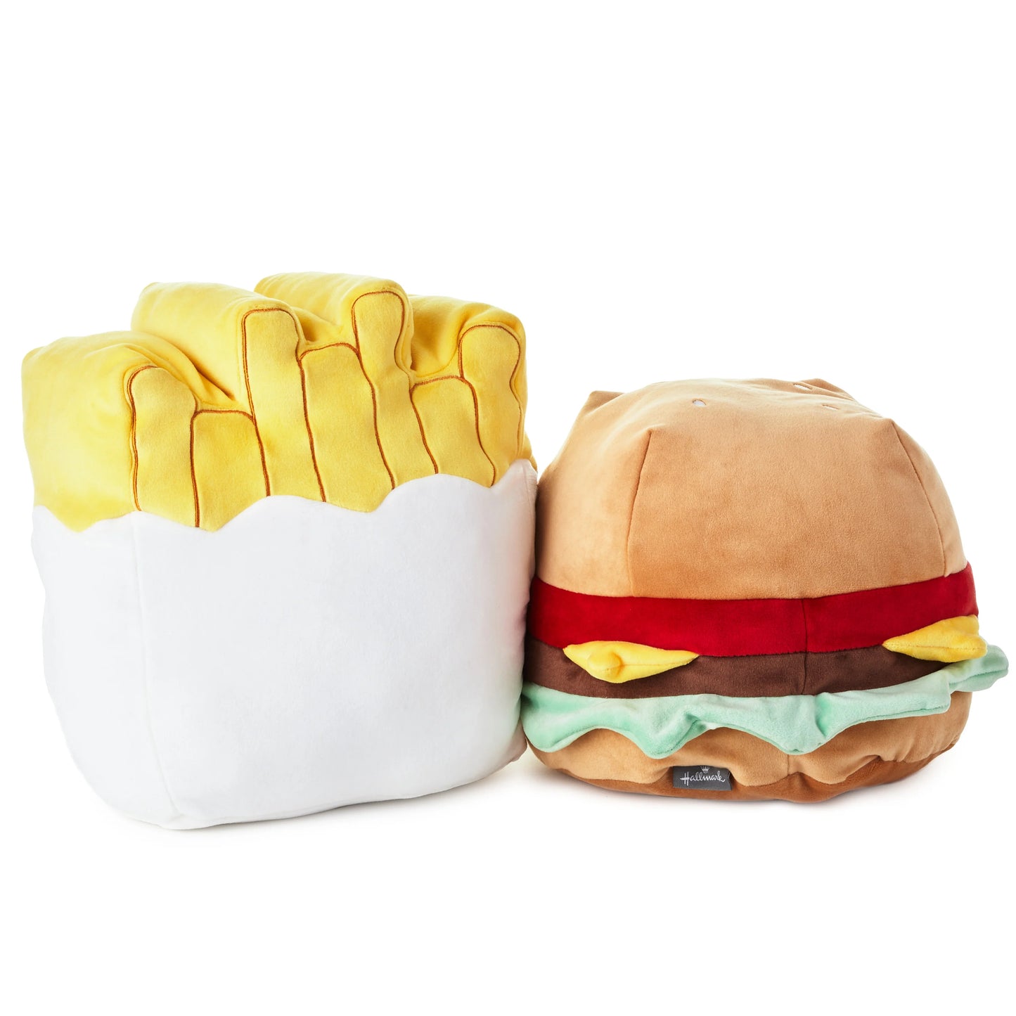 Hallmark Better Together Jumbo Burger and Fries Magnetic Plush Soft Toys