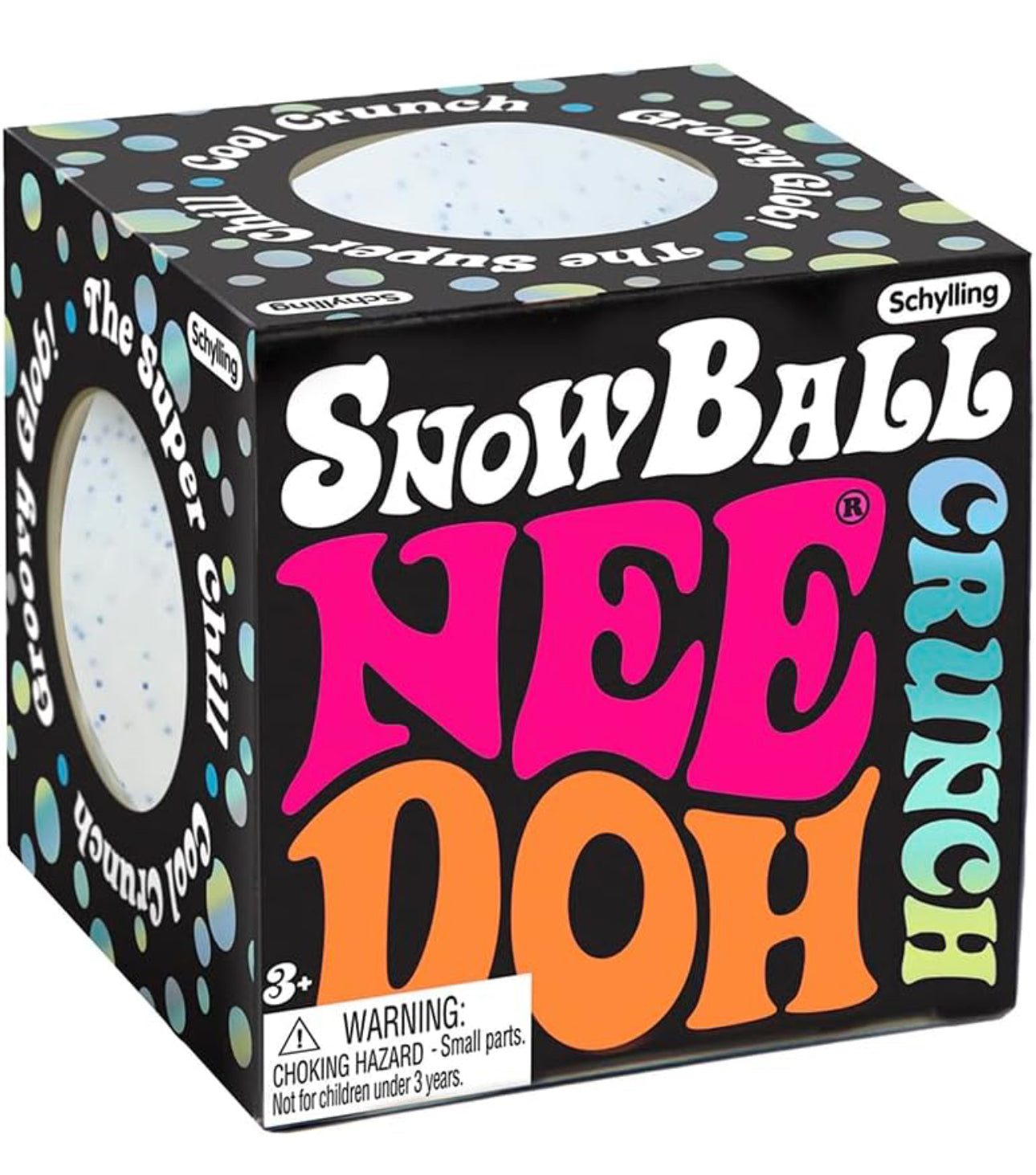 NeeDoh Snow Ball Crunch Stress Ball Sensory Fidget Toy (x1 Supplied)