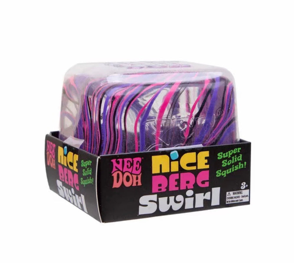 NeeDoh Niceberg Swirl Super Fidget Sensory Toy Approx 3.25 Inch (x1 Supplied)