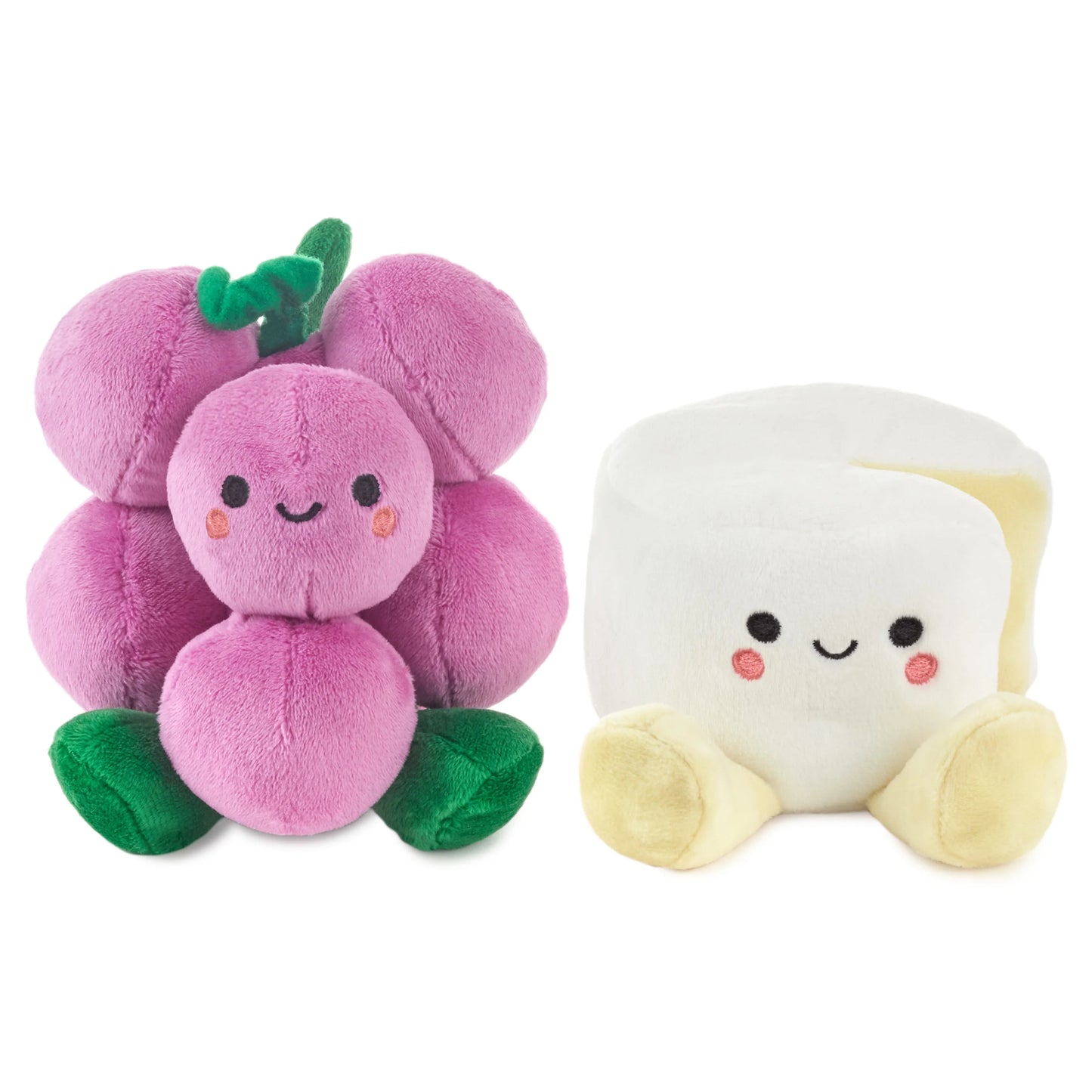 Hallmark Better Together Grapes & Brie Magnetic Plush Soft Toy Pair