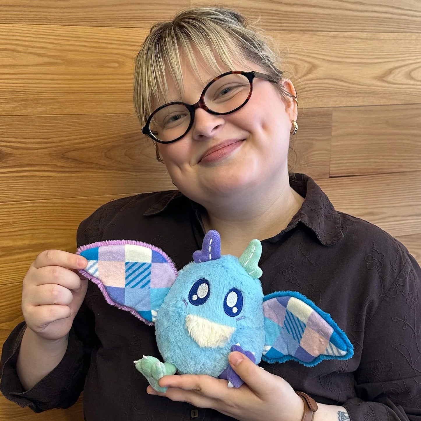 Squishable Alter Egos Series: 21 Quilted Mothman Snacker Plush Soft Toy