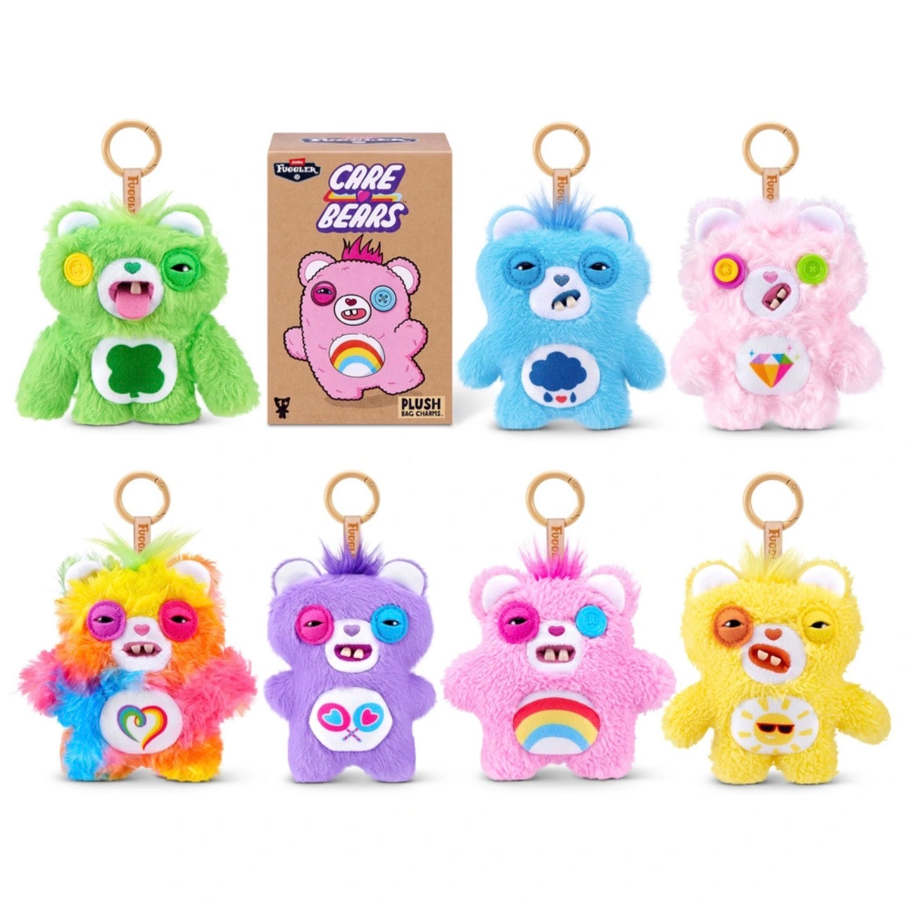 Fuggler x Care Bears by ZURU 5 Inch Plush Keyring Mystery Box (x1 Supplied)