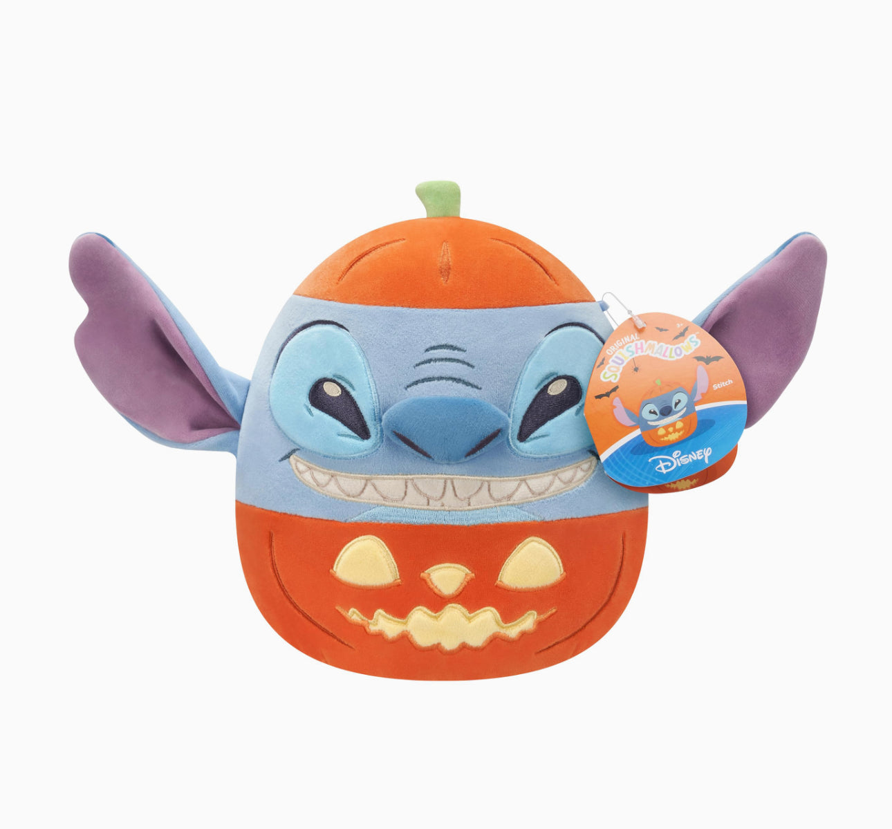 Squishmallows Disney Halloween Pumpkin Stitch 8 Inch Plush Soft Toy