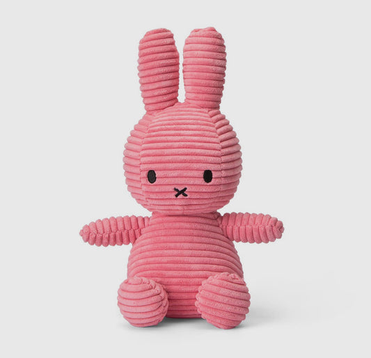 Miffy Corduroy Bubblegum Pink 23cm Plush Soft Toy