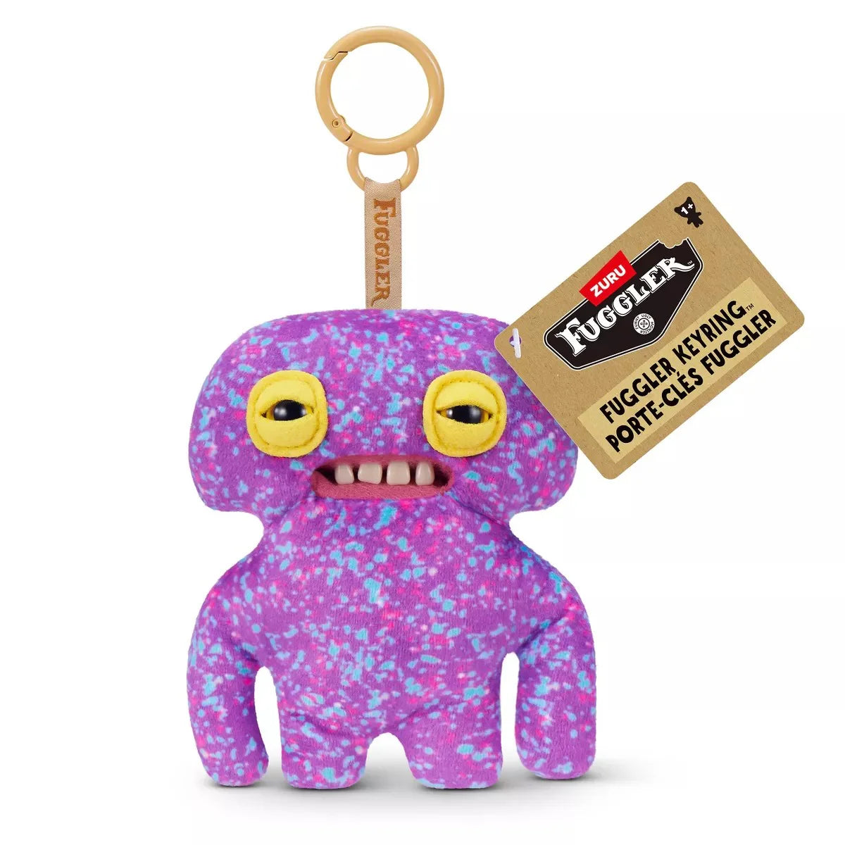 Fuggler Squidge Keyring Bag Charm Funny Ugly Monster Plush Soft Toy Approx 5 Inch Series 6 (x1 Supplied)