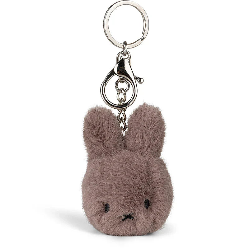 Miffy Fuzzy Eco Keyring Taupe 8cm