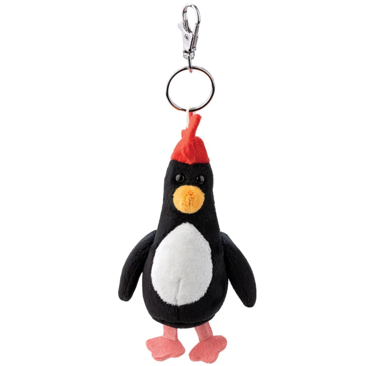 Wallace and Gromit - Feathers McGraw Plush Bag Charm Key Clip Approx 12cm