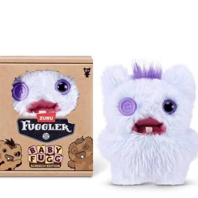 Fuggler Baby Fugg White & Purple Screech Edition 3.5 Inch Plush Soft Toy